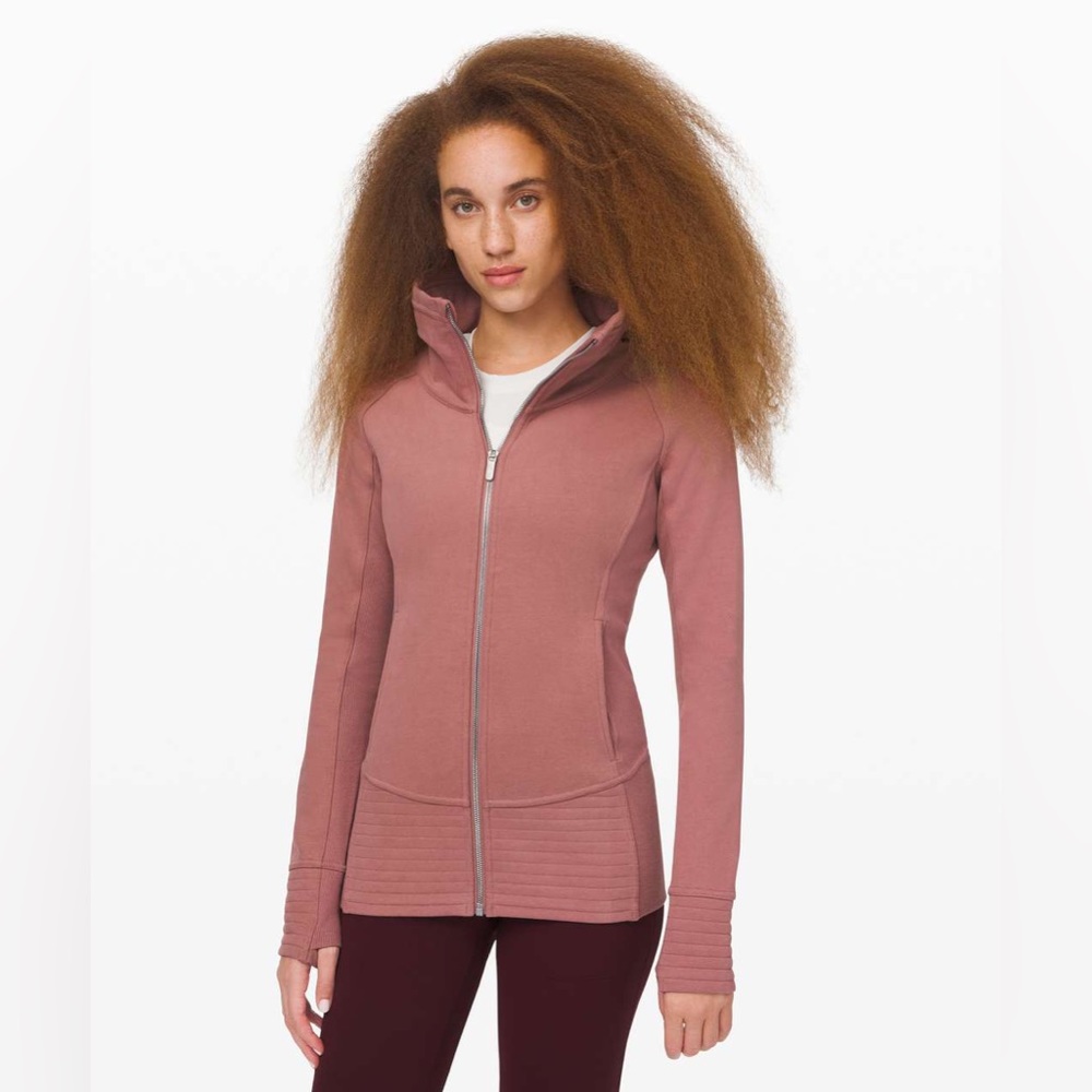 lululemon radiant jacket in spanish rose size 4